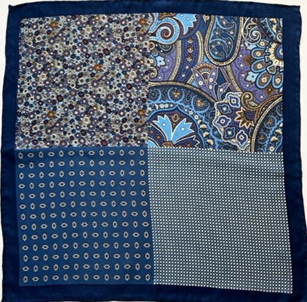 4 Pattern Printed Designer Style Pocket Square