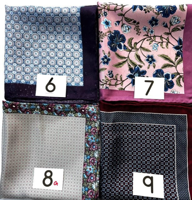 Printed Designer Style Pocket Squares