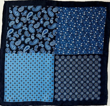 4 Pattern Printed Designer Style Pocket Square