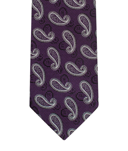 Purple Paisley Necktie Set
