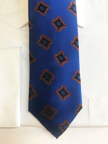 Royal Blue Designer Necktie Set