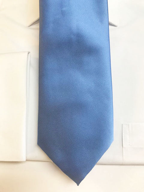 Solid Lite Blue Necktie Set