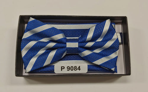 Navy Blue Designer Bowtie set