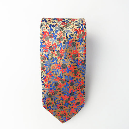 Floral Pattern Necktie Set