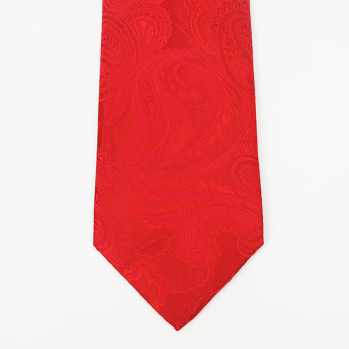 Paisley Red Tone on Tone Necktie Set
