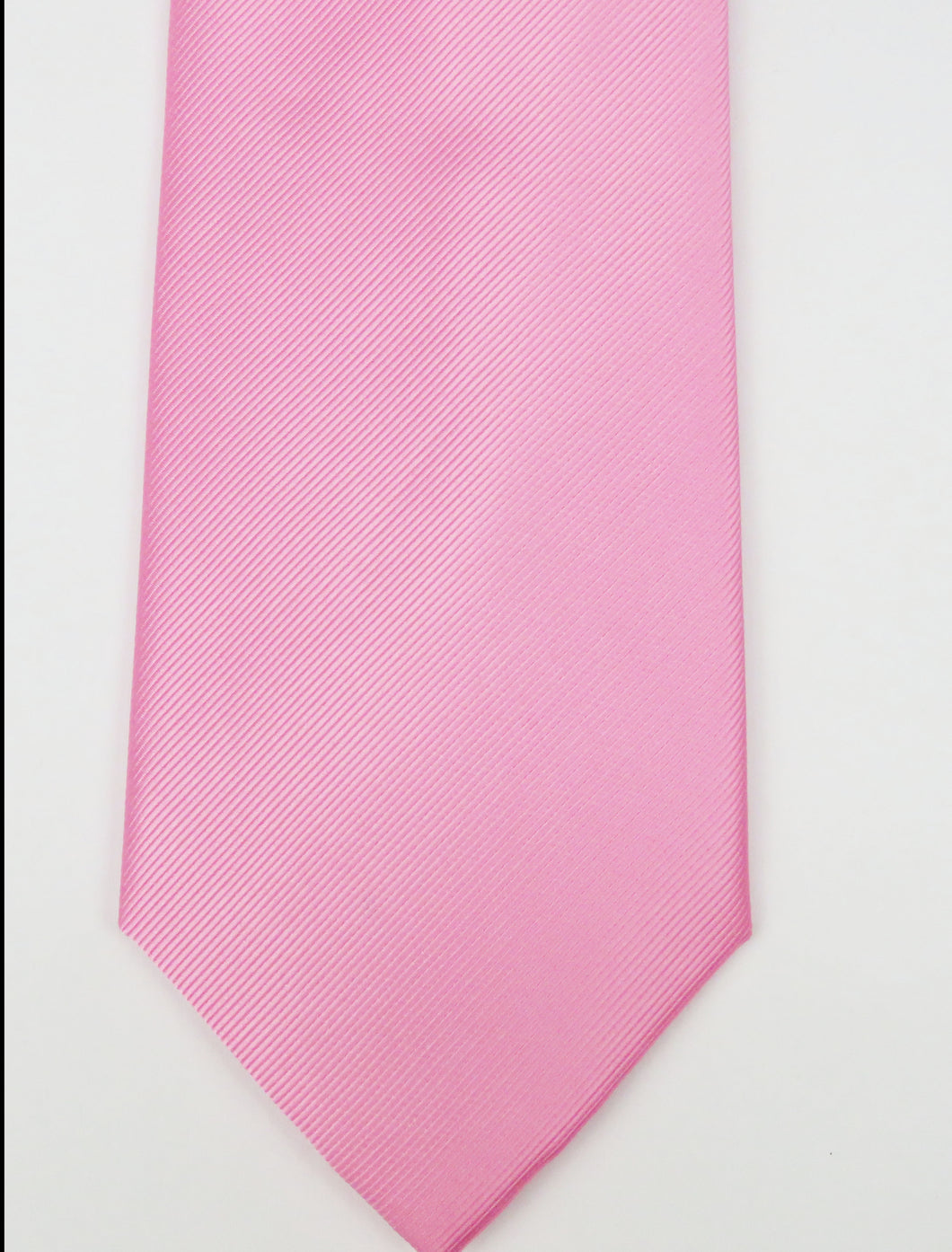 Solid Pink Wide Knot Necktie Set