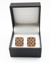 Classic Gold and black cufflinks with Box