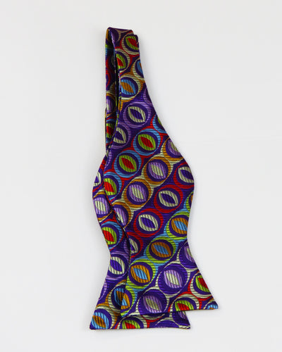 Purple Multi Colored Bowtie