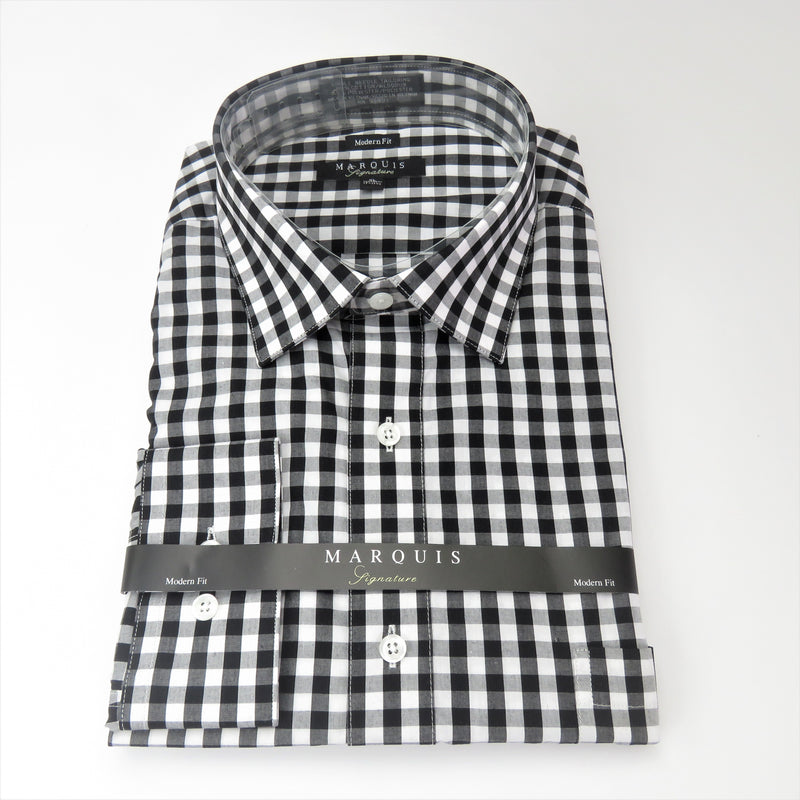 Black and White Gingham Dress Shirt – Ties By Marcus