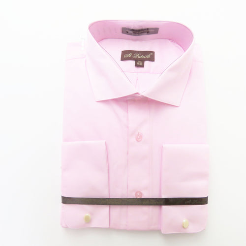 Pink Spread Collar Dress Shirt