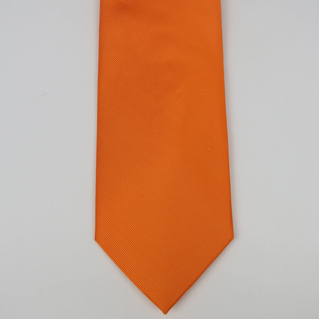 Solid Orange Necktie Set