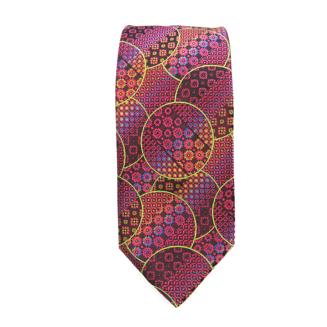 Circle pattern fashion necktie set