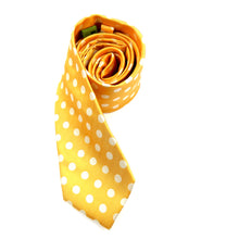 Mustard/15.00 Gold and tan polka dot necktie set