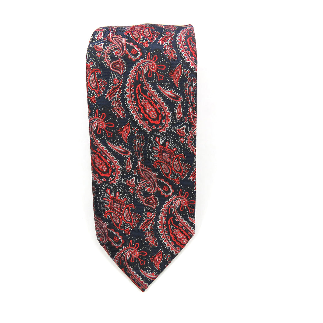 Red Pattern Paisley  necktie set