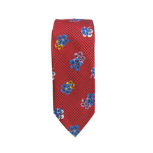 Red Floral Necktie Set