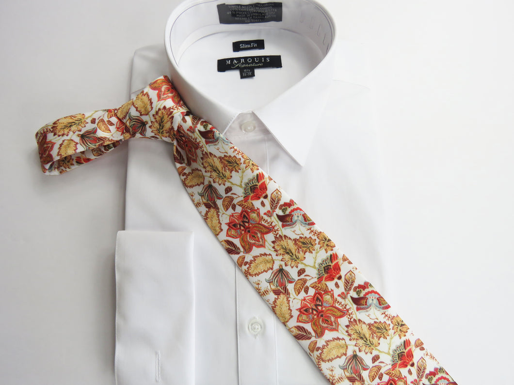 Floral design 2 necktie set