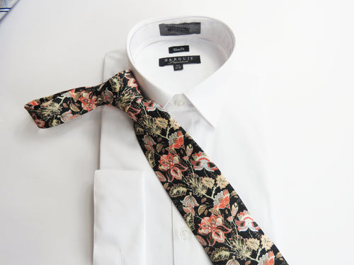 Floral design 3 necktie set