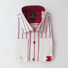 Paul Alexander Red Striped Dress Shirt