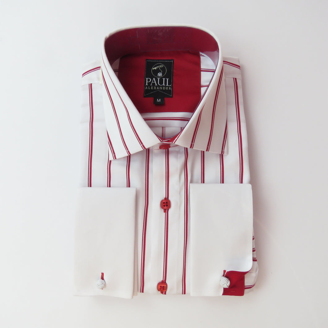 mens burgundy and white striped dress shirt Mens Maroon Striped Dress Shirt