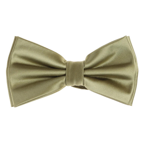 Eucalyptus Satin Finish Silk Pre-Tied Bow Tie with Matching Pocket Square