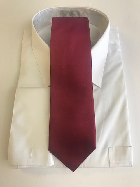Maroon Sold Necktie Set