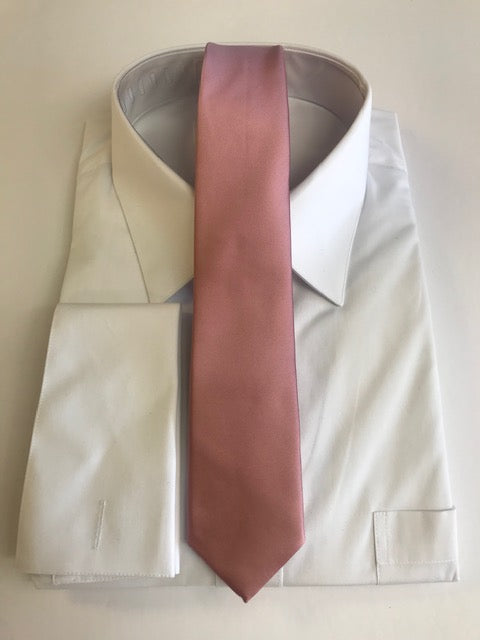 Rose Gold Skinny Necktie Set