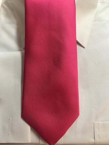 Fushia Solid Color Necktie set