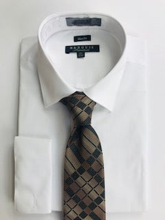 light brown designer necktie set