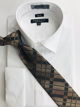light brown designer necktie set