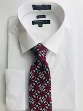 Burgundy designer necktie set
