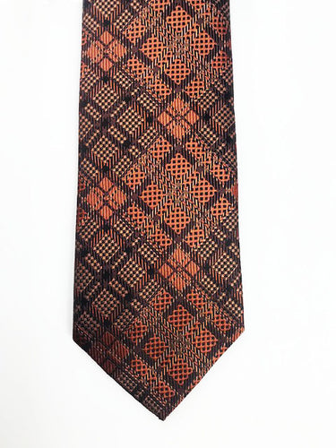 Brown & Copper Designer Necktie set 03