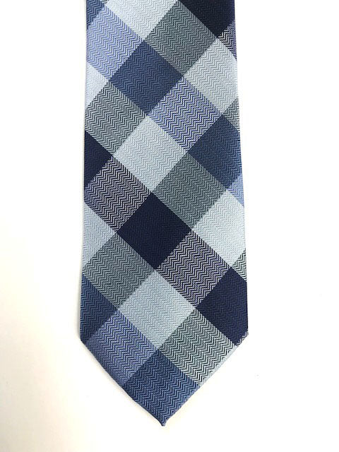 Blue pattern Designer necktie Set