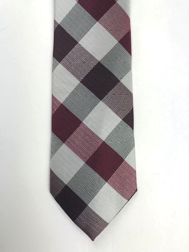 Burgundy & wine Color Pattern Necktie Set