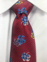 Red Floral Necktie Set