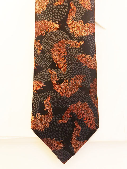 Brown and tan designer necktie set