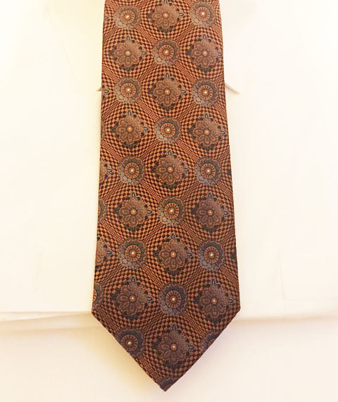 Brown Designer Necktie Set